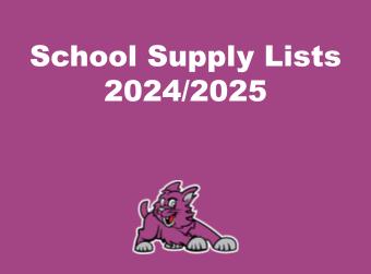School Supply Lists 24/25 